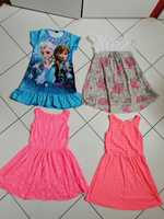 Sukienki dla dziewczynki rozmiar 110 zestaw na lato
