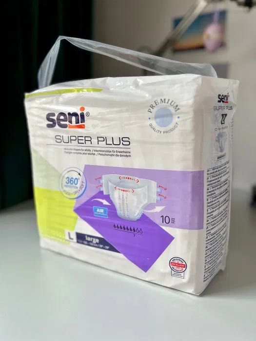 SENI SUPER PLUS r. L (10 szt.) pieluchomajtki dla dorosłych
