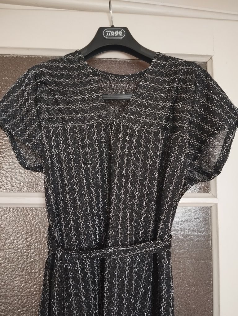 Suknia sukienka wieczorowa lurex vintage lata 60/70-te r.L/XL