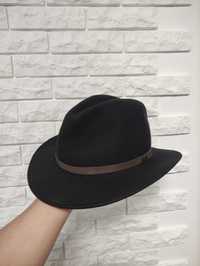 Marks & Spencer M капелюх чорний фетровий чоловічий ковбойський шляпа
