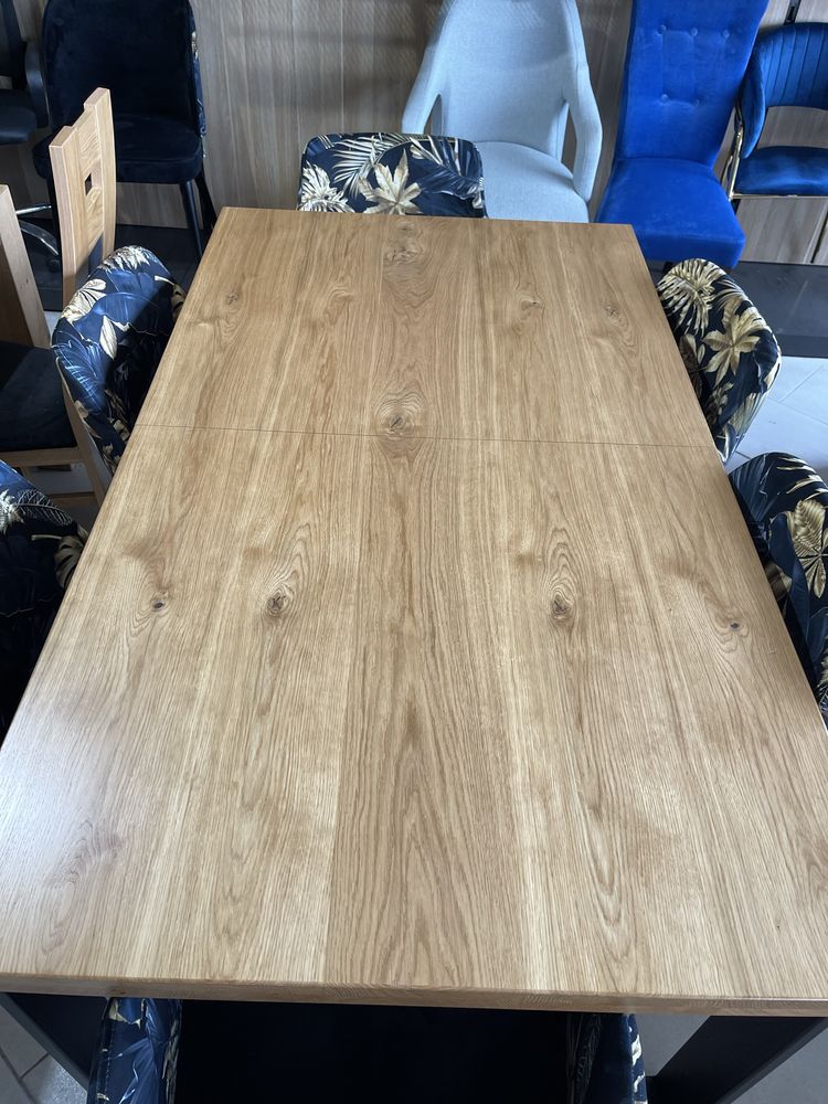 Stół rozkładany loft lite drewno 180x90+2x40