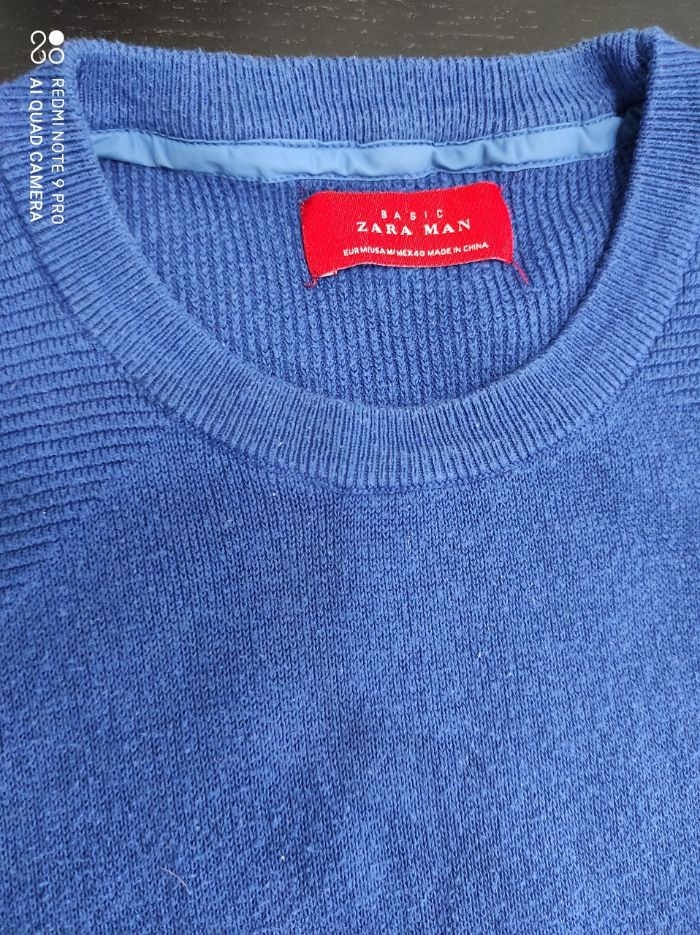 Camisola Azul Tam. M - Zara Man