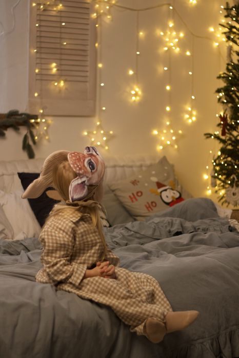 Новорічна маска оленятко бембі