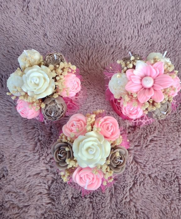 Mini flowerbox świece sojowe