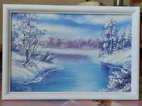 Картина "Зимний пейзаж", худ. Андрей Багно