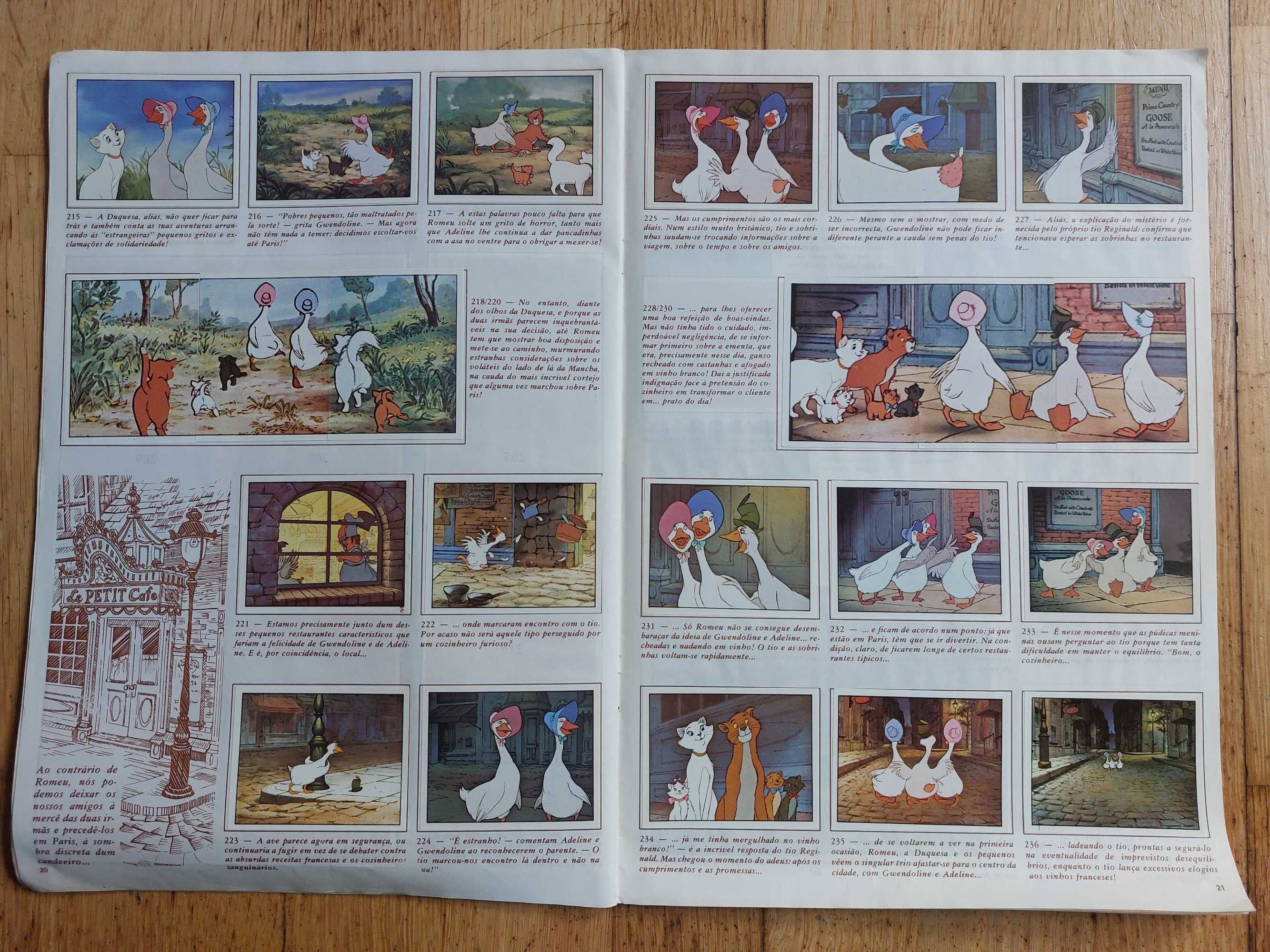 Caderneta de cromos Os Aristogatos - Completa