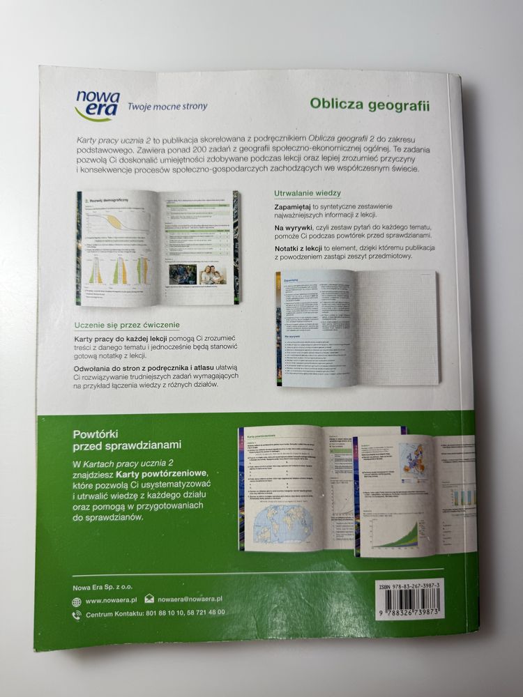 Karty Pracy Ucznia Oblicza Geografii 2 Nowa Era
