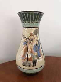 chiński porcelanowy wazon vintage ręcznie malowany etno waza