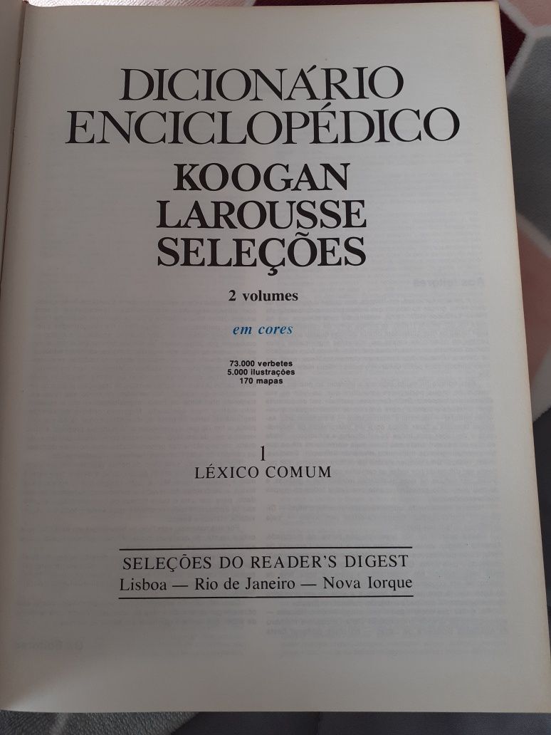Dicionário enciclopédico 3 volumes