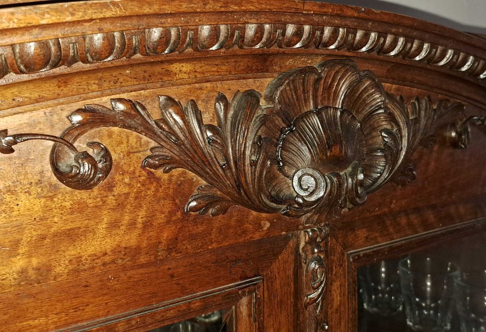 Witryna biblioteczka art deco piękna polska.