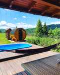 Dom z podgrzewanym basenem,sauna.