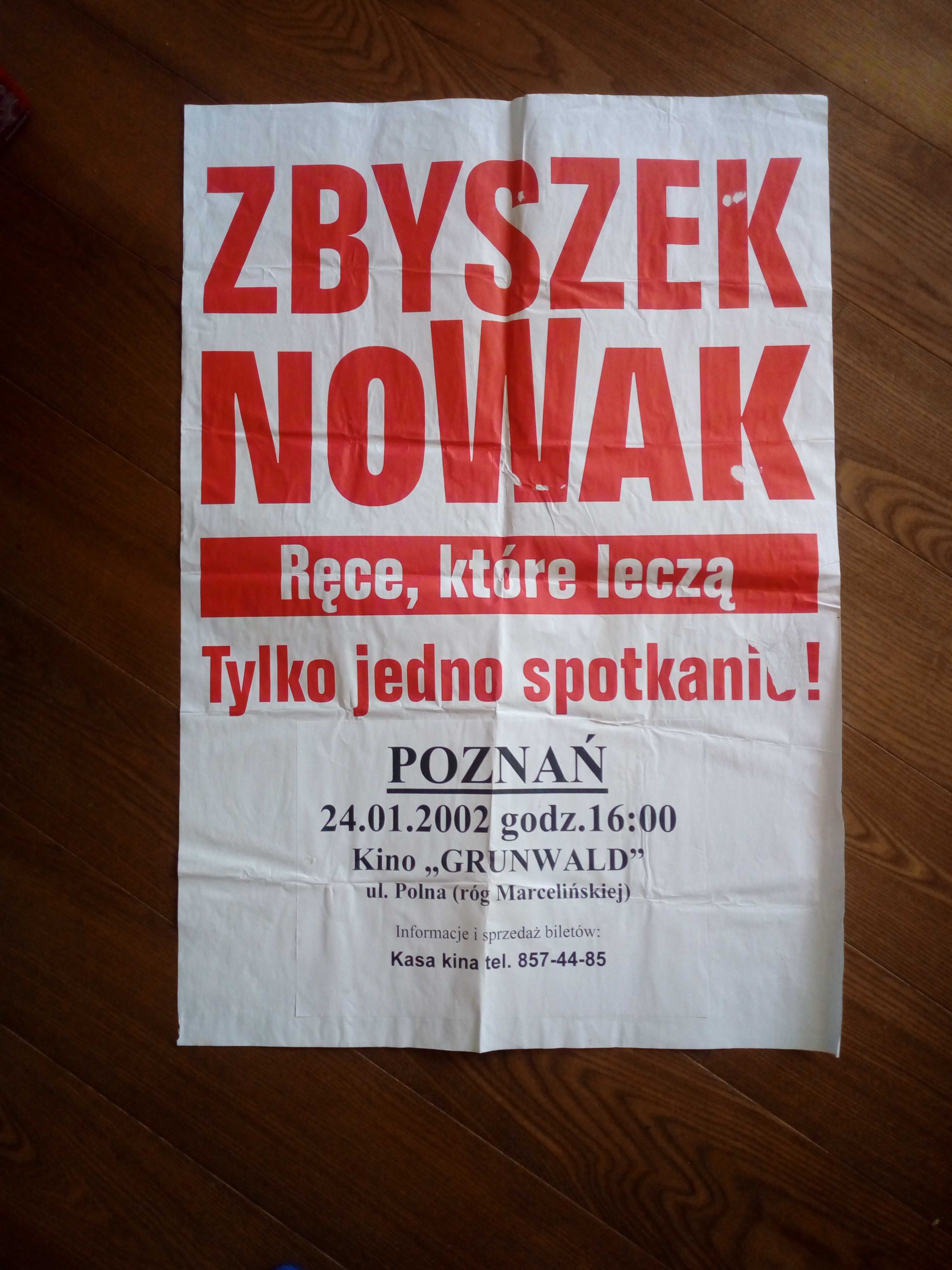 PLAKAT Zbyszek Nowak "Ręce które leczą" 2002