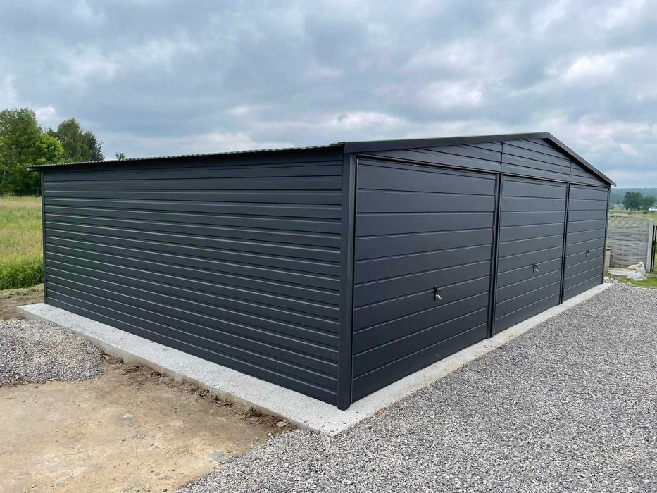 Garaż blaszany PREMIUM. WZMOCNIONY PROFILAMI. Producent. CAŁA Polska