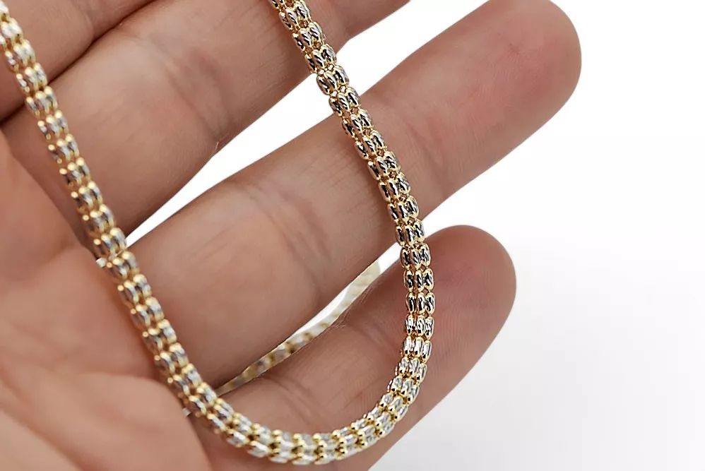 Złoty łańcuszek 14k Fantazy diamentowany cc069yw Warszawa biżuteria