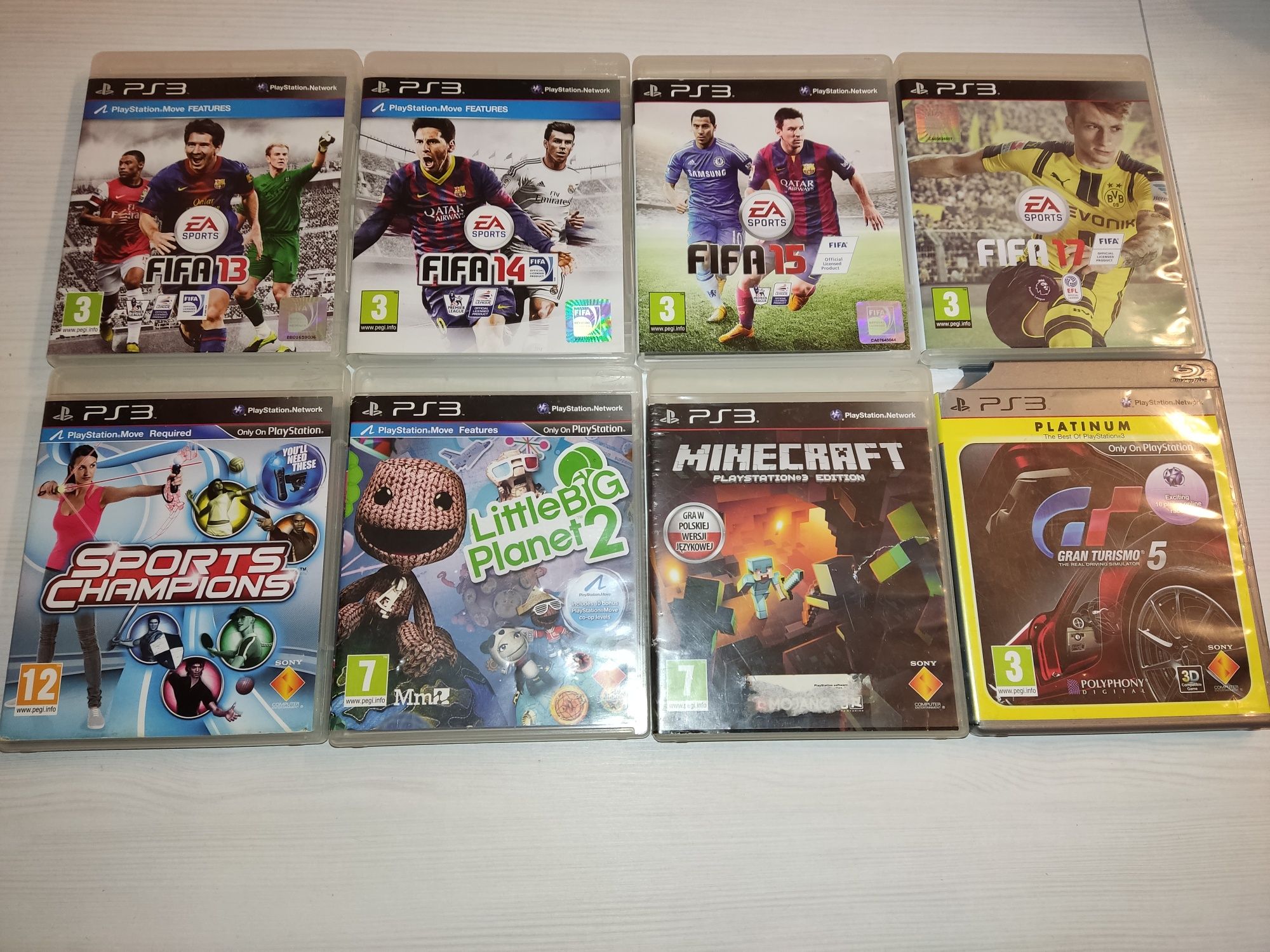Gry na PS3 Minecraft, littlebigplanet 2, fifa. PlayStation 3