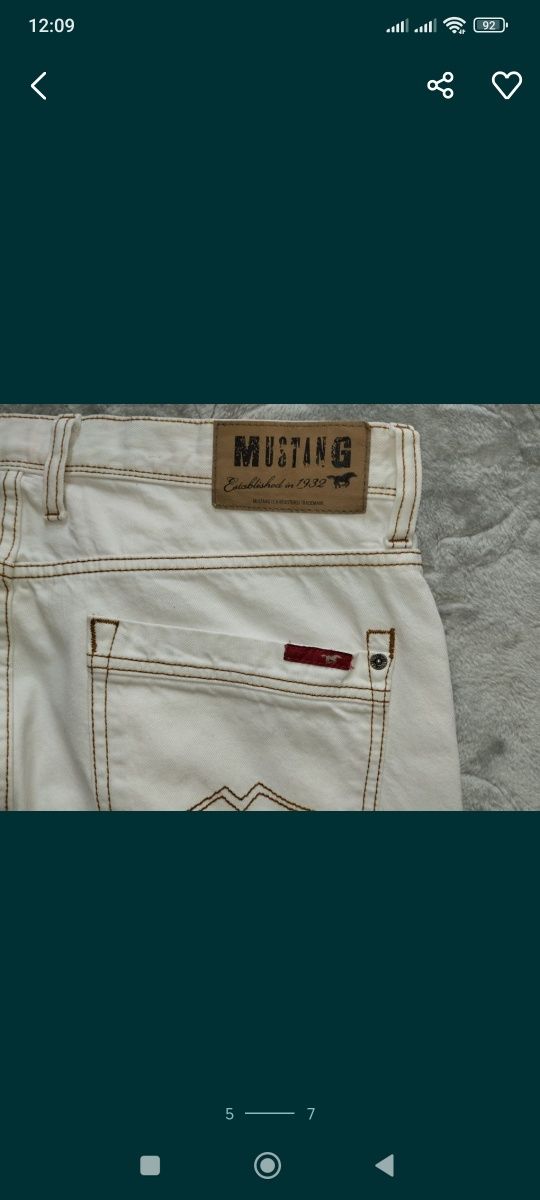 Mustang jeans Oregon spodnie dżinsowe męskie XL W36 L30
