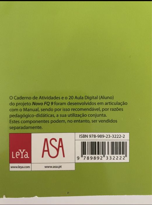 Caderno de atividades Novo FQ 9