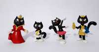 4 Bonecos Haribo - Katinchen (Gatos pretos) dos anos 80