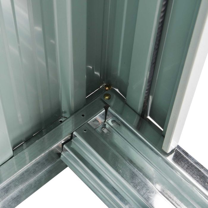 Abrigo Jardim Metal 163x89x182 cm Preto Novo