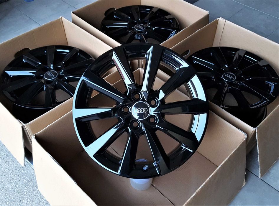 Alufelgi 16 5x100 Audi A1 A3 8L TT Seat Ibiza Leon Arona Czarne ! 489#