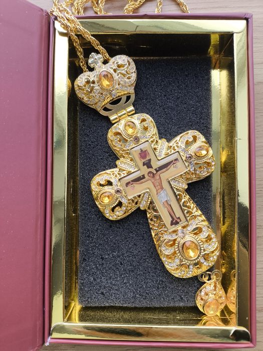 Хрест з прикрасами для священника. Хрест наперсний. Православний крест