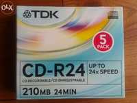 Pack 3 Mini CD TDK CD-R24 - 210 Mb