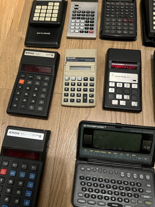 24 Kalkulatory vintage prl unitra bolek magda