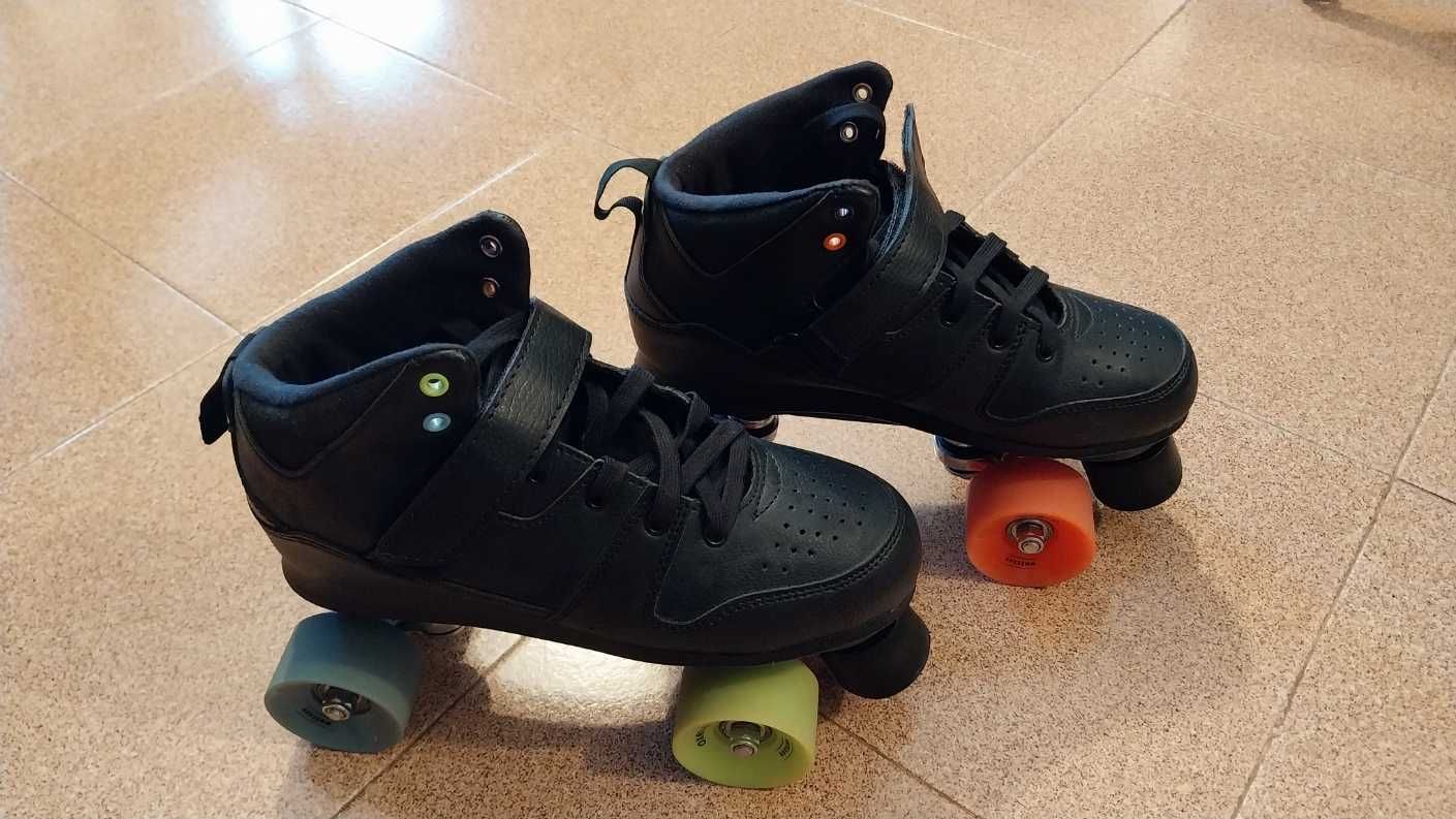 Patins 4 rodas p/ homem novos