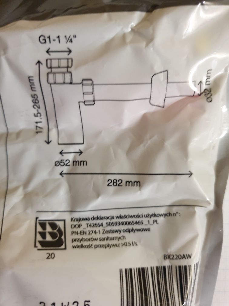 10  sztuk  Półsyfony umywalkowe 10 sztuk