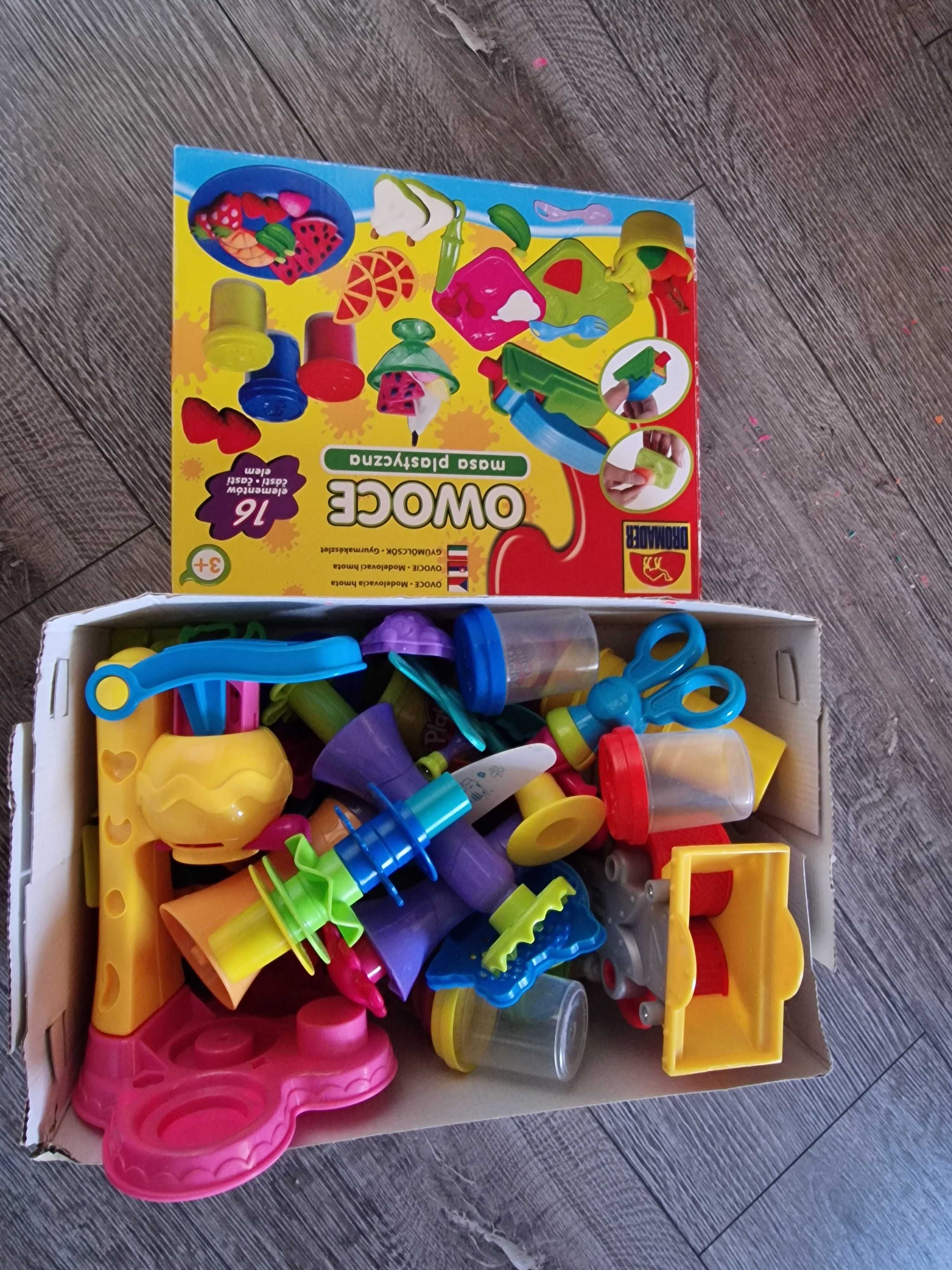 Play doh i inne duży zestaw do zabawy ciastoliną, alfabet, foremki