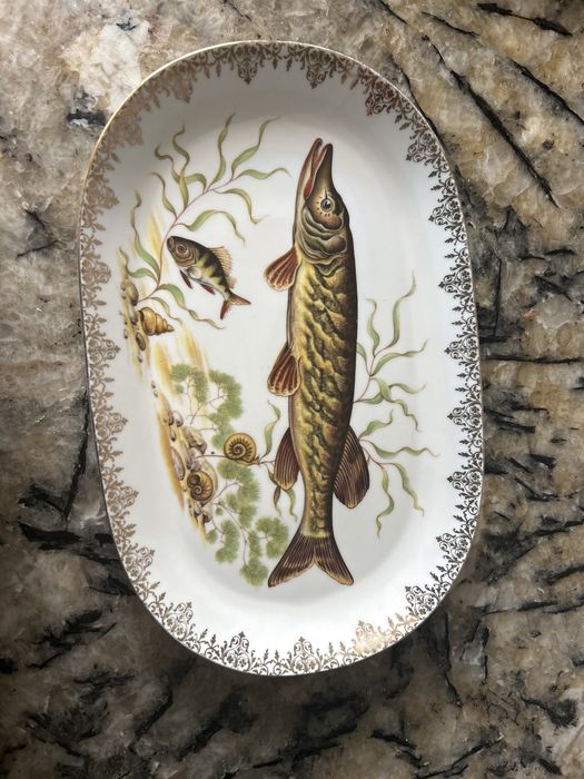 Porcelanowy półmisek rybny Bawaria