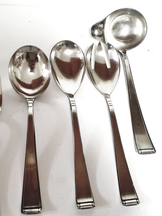 Fantástico conjunto de talheres Arte Deco Auerhahn 90 para 6 pessoas