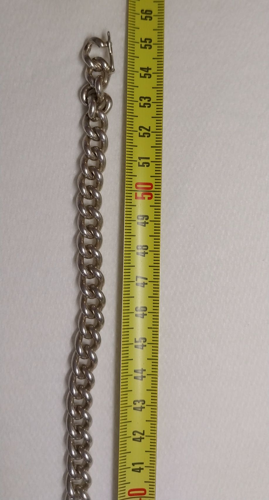 Łańcuch srebrny próba 925,gruby waga 114,9 gr