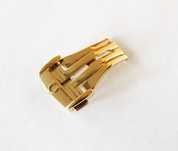 Klamra zapięcie motylkowe do zegarka Omega 18mm złote nowe stalowe