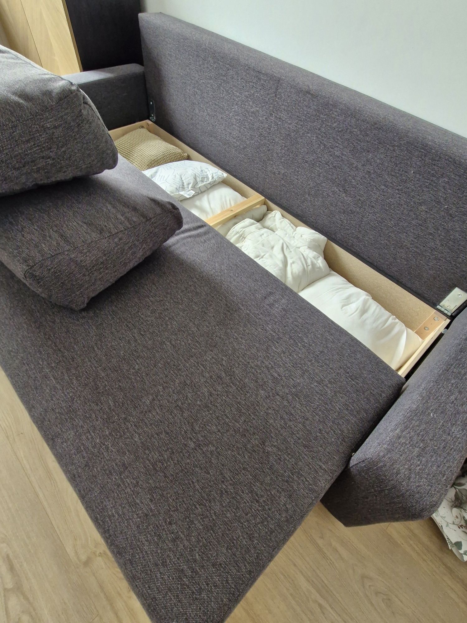 GRÄLVIKEN Rozkładana sofa 3-osobowa, ciemnoszary IKEA