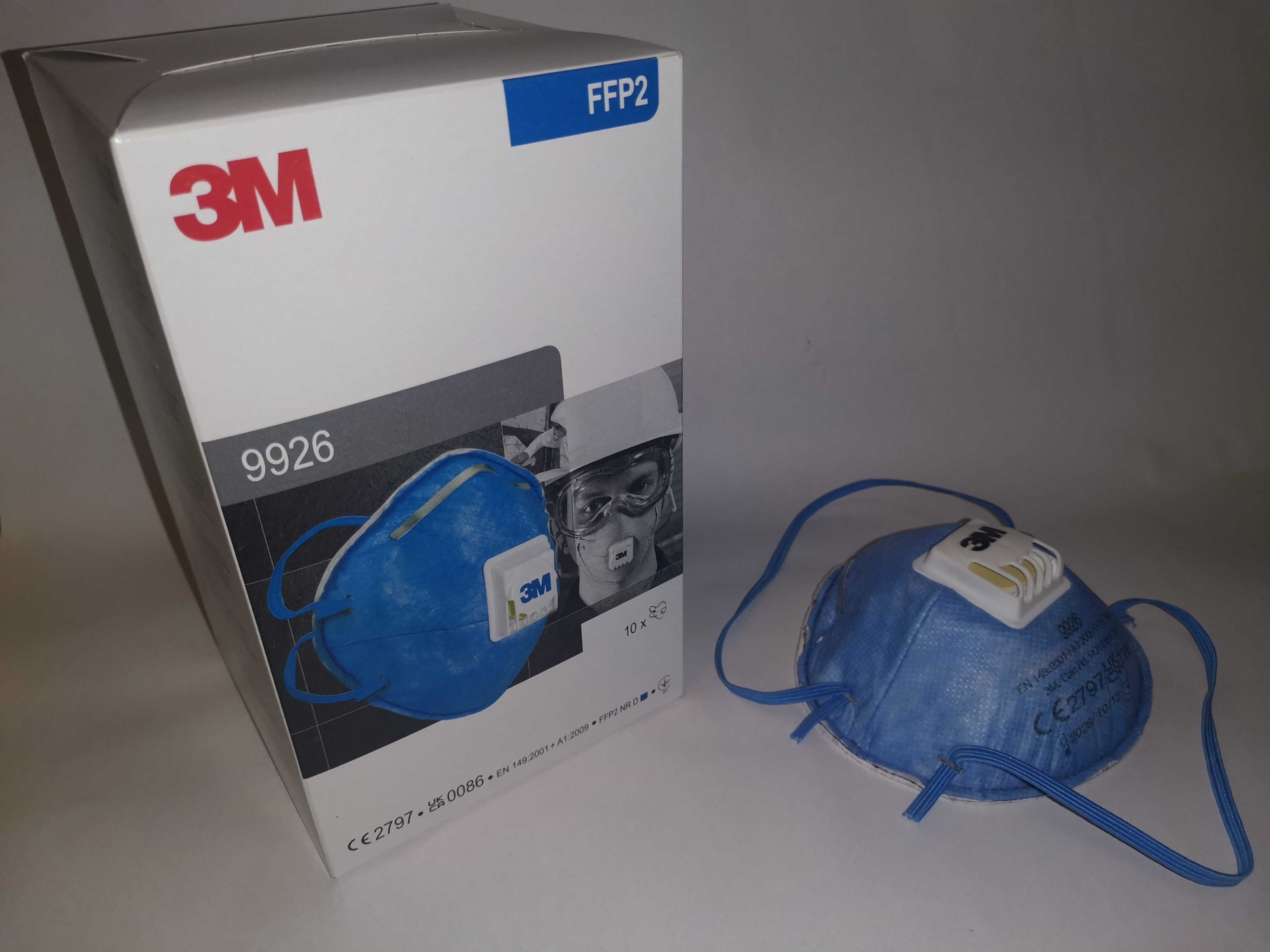 3M 9926 Maska Półmaska przeciwpyłowa z zaworem FFP2 NR D, Dla Spawaczy