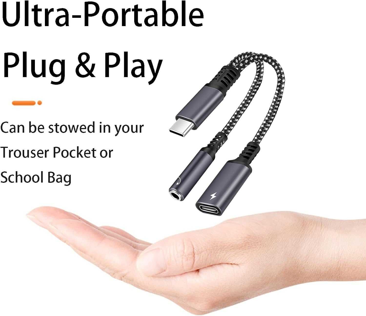 WYPRZEDAŻ!!! Adapter słuchawki i ładowanie USB C