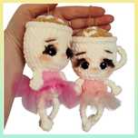Ballerina Cappuccino maskotka na szydełku 12 cn