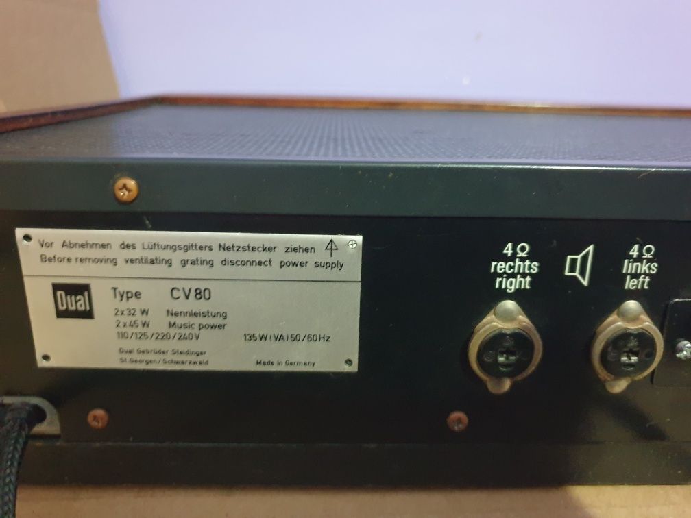 Усилитель Dual CV 80 (Germany 1969-1971) звук!!!