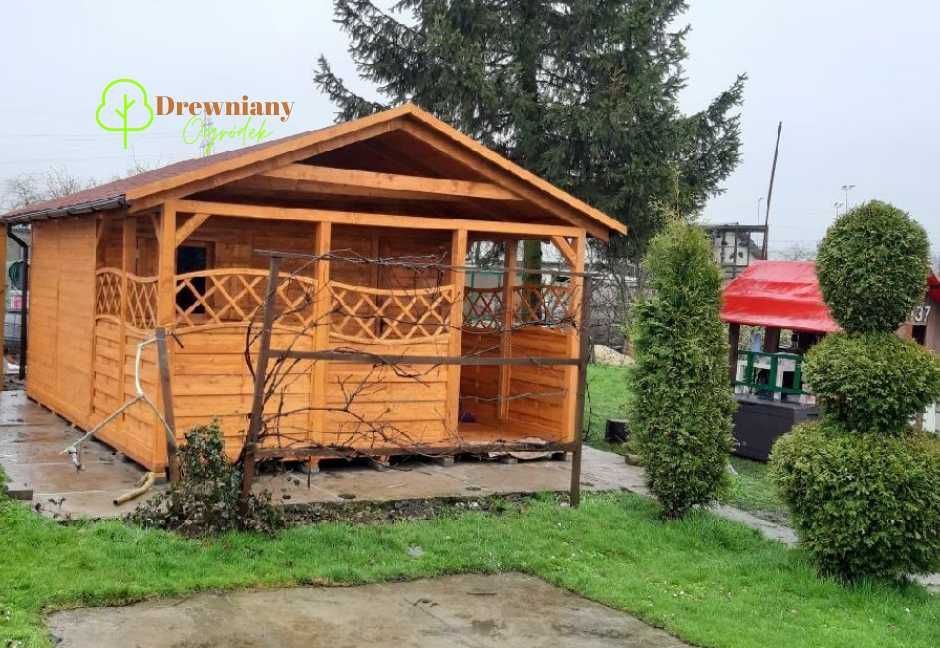 Domek drewniany letniskowy 20 m2, Domek ogrodowy- Montaż w cenie