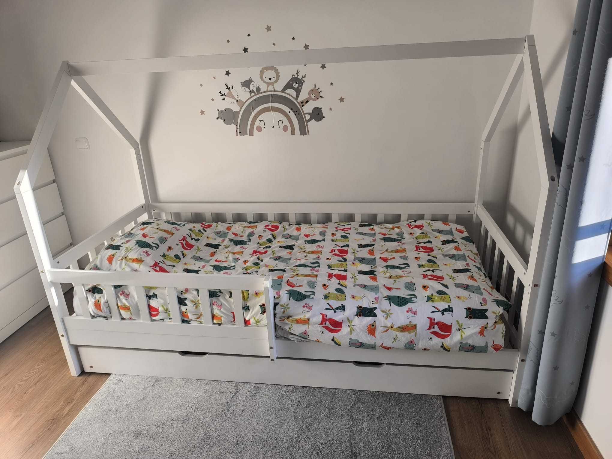 Cama dupla de criança com colchão