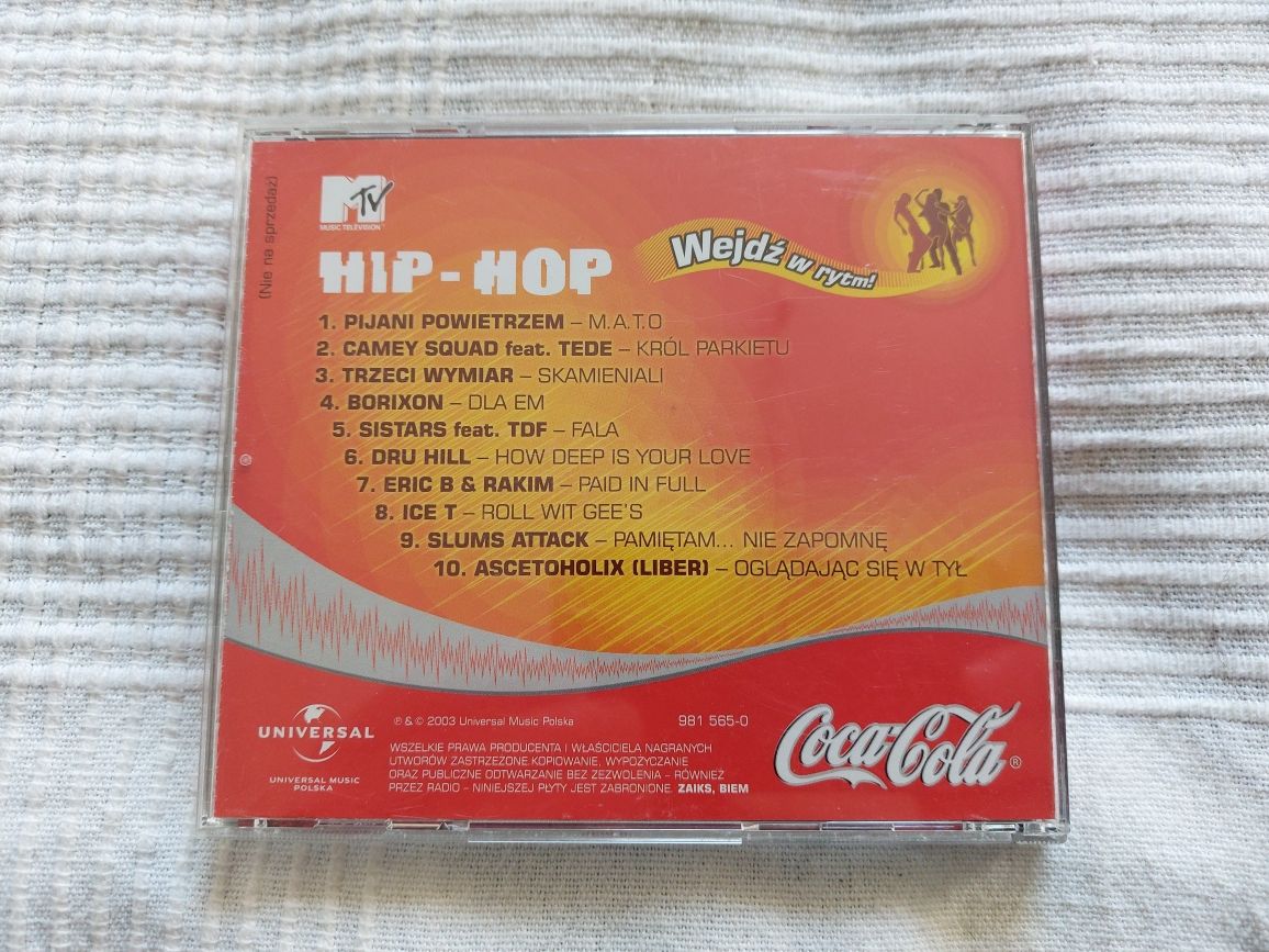 Płyta CD Coca Cola MTV Hip Hop