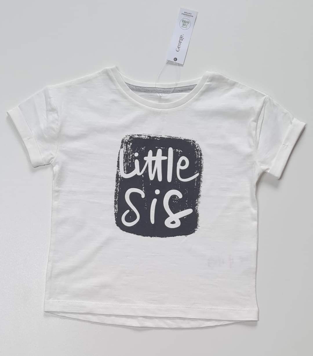 Little sis młodsza siostra GEORGE T-shirt koszulka 4/5lat 104/110cm