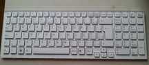 Teclado Sony Vaio VPC-EE preto e branco novo