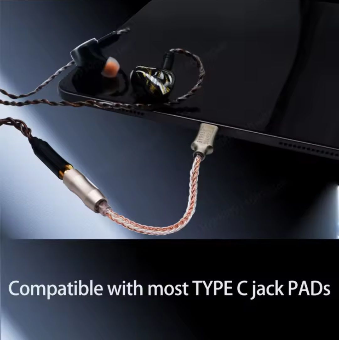 DAC Wzmacniacz Słuchawkowy CX31993 USB C/3.5mm Transparen/Blue