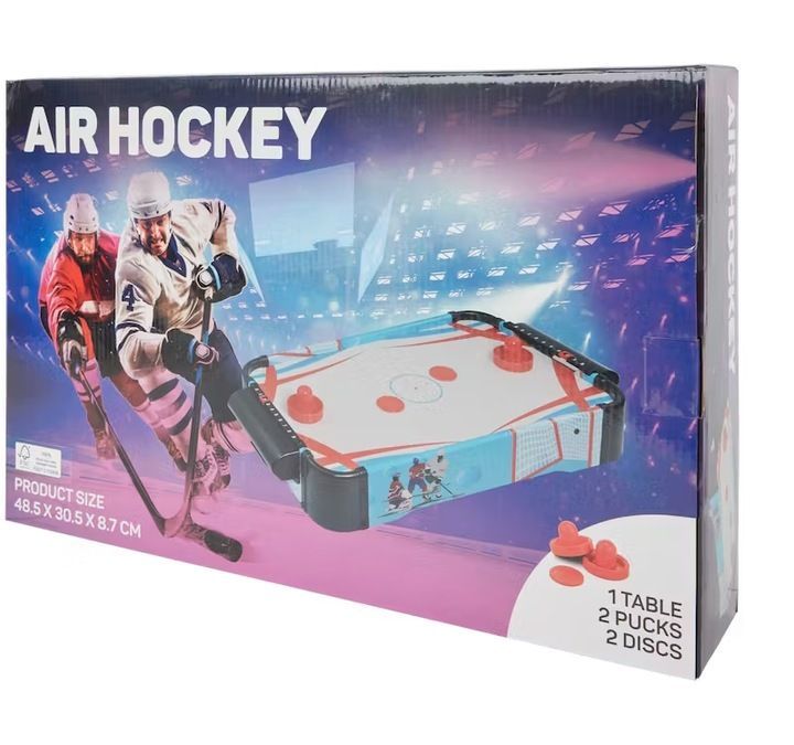 Air hockey stół do hokeja cymbergaj na baterie dla dzieci na prezent