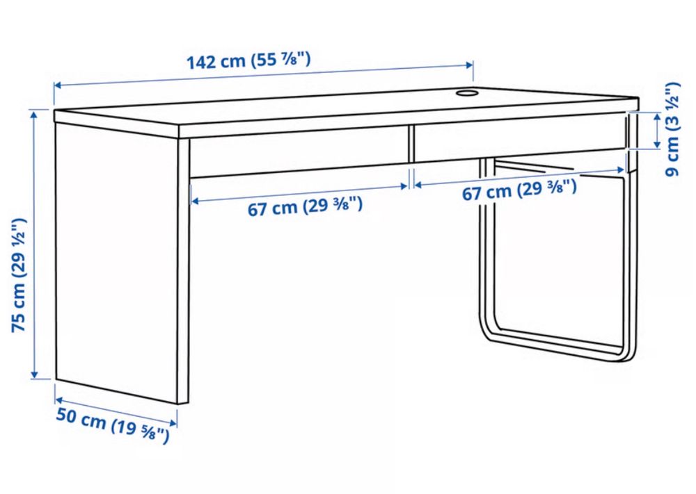 Secretária IKEA Micke branca