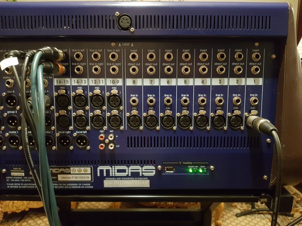 Mikser Midas Venice F16 jak Dynacord.,Stan idealny, kabel do komp.