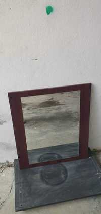 Espelho em  madeira