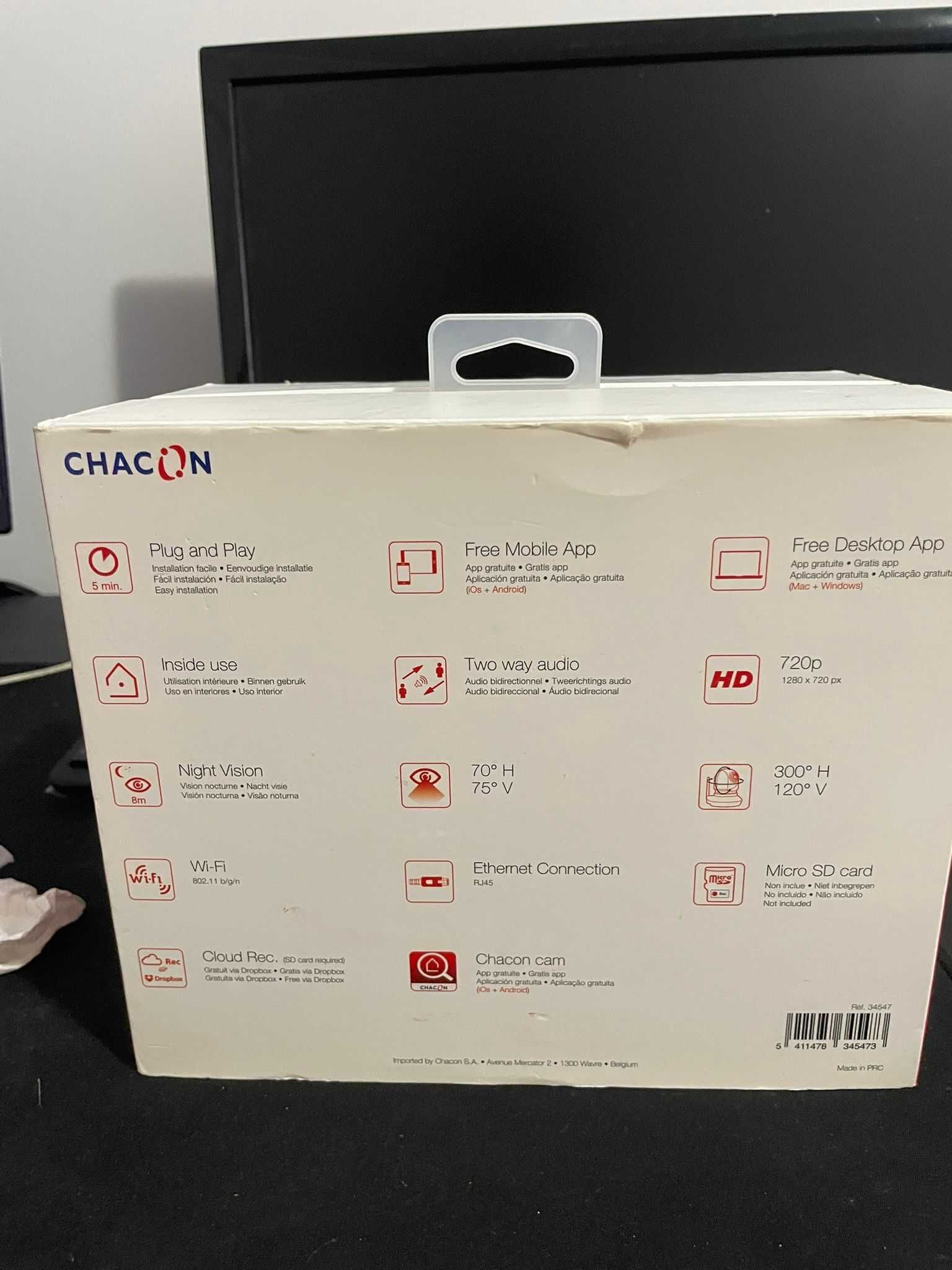 CHACON Wi-fi IP camara HD 720p
